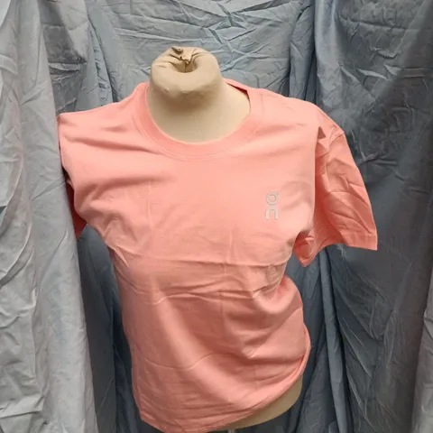 ON RUNNING PINK T-SHIRT, SIZE S