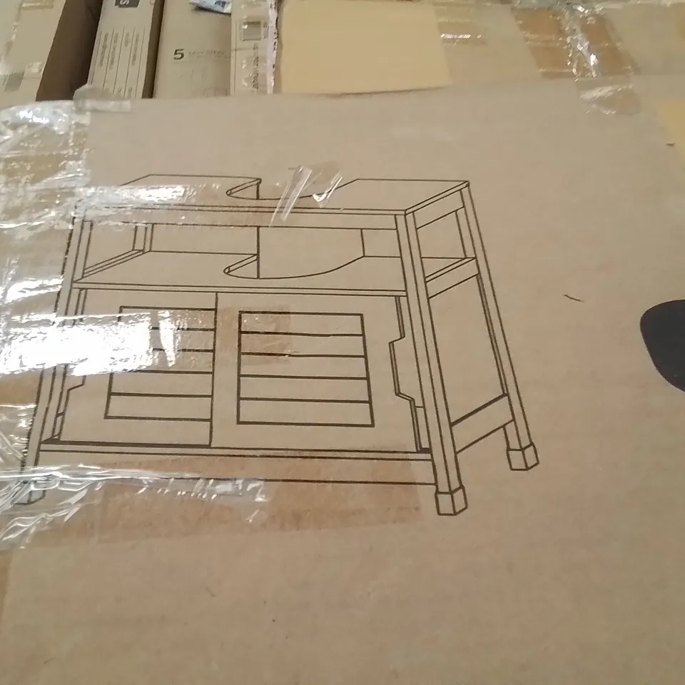 BOXED QINGMING BATHROOM SHELF WHITE COLOUR (1 BOX)
