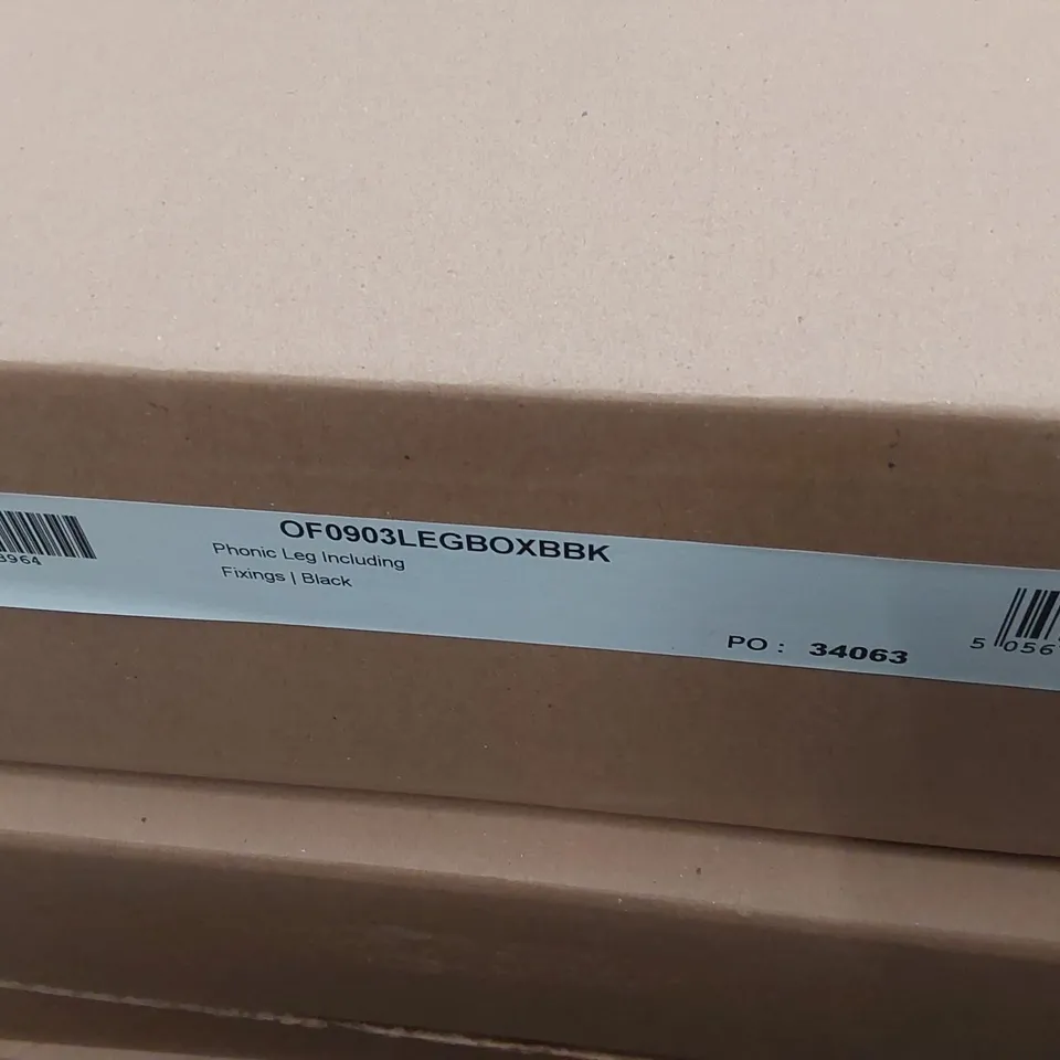PALLET CONTAINING A LARGE ASSORTMENT OF BRAND NEW OFFICE FURNITURE PARTS TO INCLUDE: 51MM INSERT TRAYS, TELESCOPIC BEAMS, PHONIC LEGS