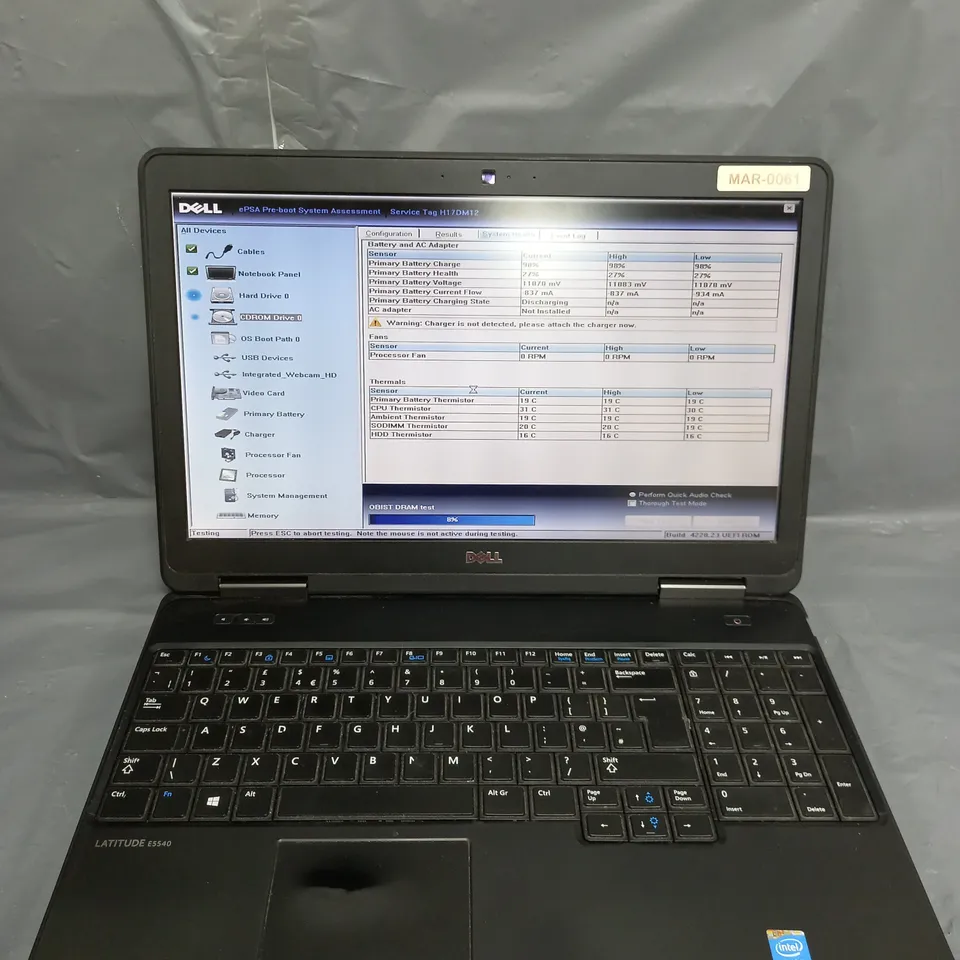 DELL LATITUDE E5540 15 INCH	 I3-4030U 1.90GHZ