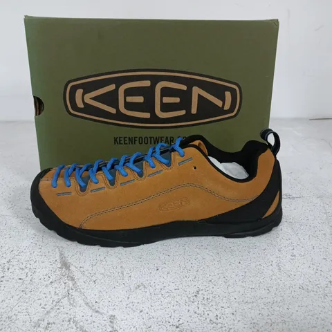 BOXED PAIR OF KEEN MENS JASPER SHOES IN BROWN - UK 7