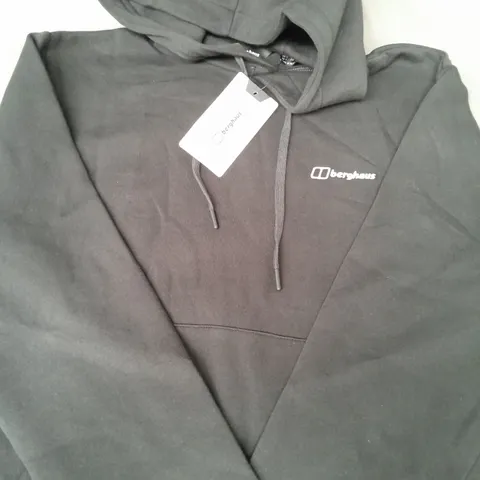 BERGHAUS PULL-OVER HOODIE IN BLACK SIZE UK LARGE