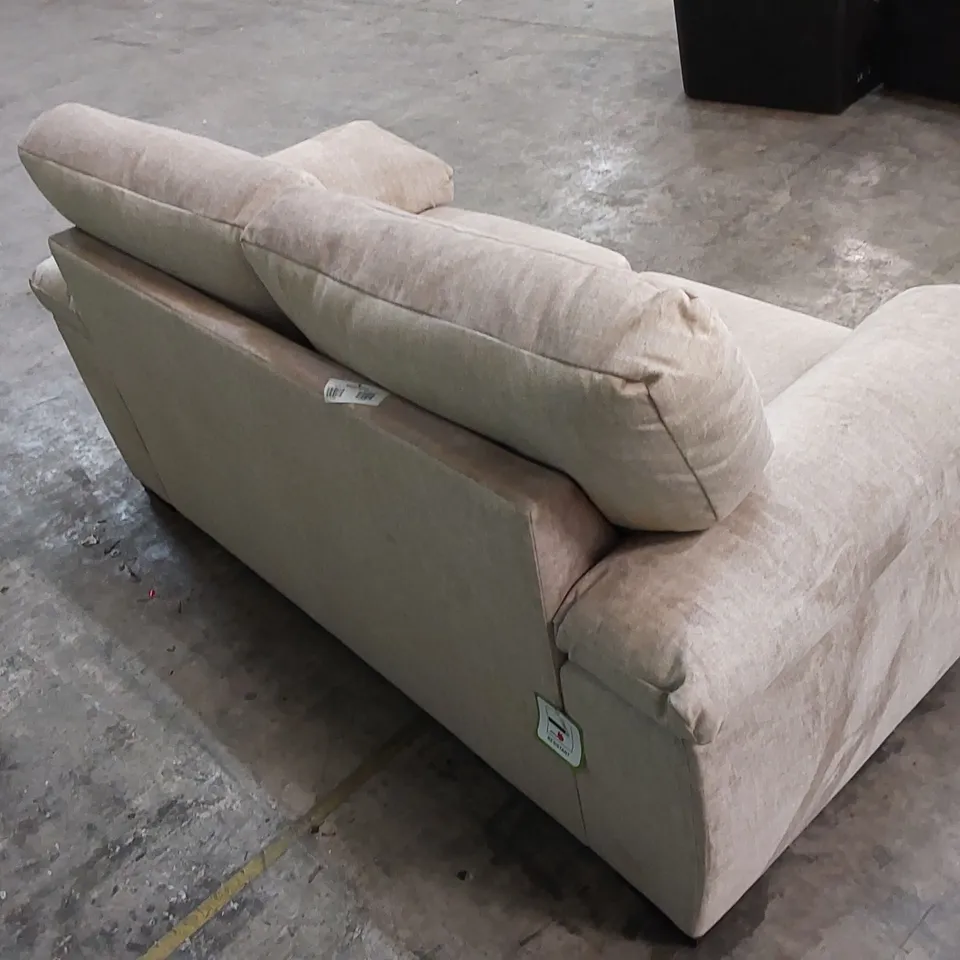 DESIGNER SOFA FABRIC UPHOLSTERED 2 SEATER SOFA