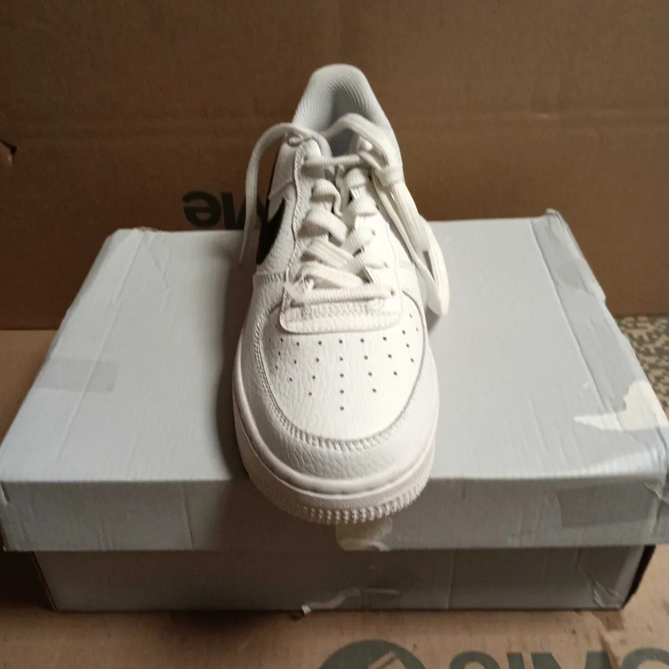 BOXED PAIR OF NIKE AIR FORCE 1 LOW WHITE SNEAKERS – 4