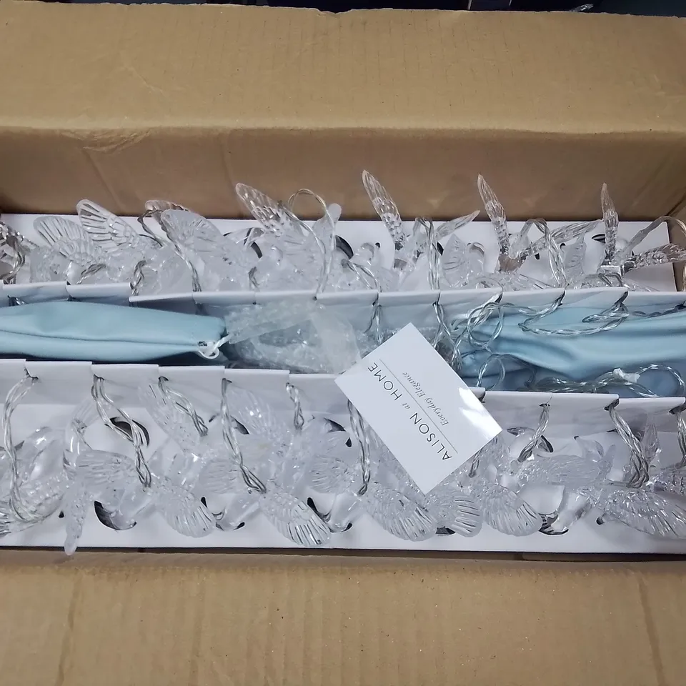 LOT OF 6 ASSORTED HOUSEHOLD ITEMS INDOOR STAR LIGHT, COOKS ESSENTIAL AIR FRYER, BHUDDHA WATER FEATURE AND STRING LIGHTS