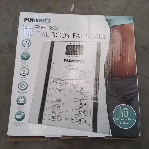 BRAND NEW BOXED PUREFIT SUPERSLIM DIGITAL BODY FAT SCALE