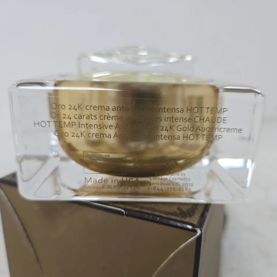 COCOAGE COSMETICS HOT TEMP INTENSE 24K GOLD ANTI-WRINKLE CREAM – 30 ML