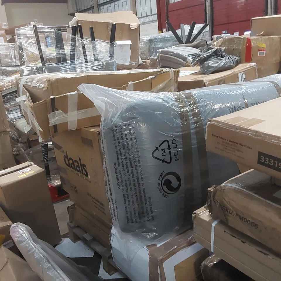 PALLET CONTAINING A LARGE QUANTITY OF ASSORTED FURNITURE PARTS 