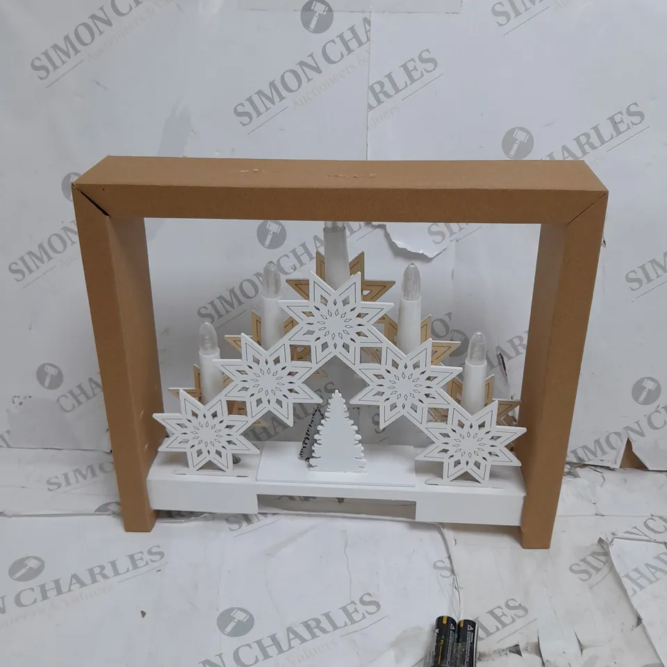 BOXED HOME REFLECTIONS STAR CANDLE BRIDGE WITH MUSIC