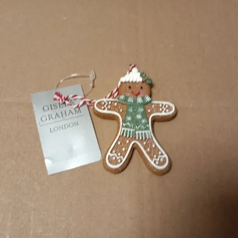 LOT OF 24 AS NEW GISELLA GRAHAM GINGERBREAD THEMED HANGING TREE DECORATIONS