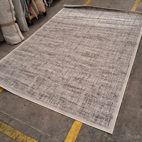 AREA RUG – GREY DISTRESSED PATTERN APPROXIMATELY 200×290CM