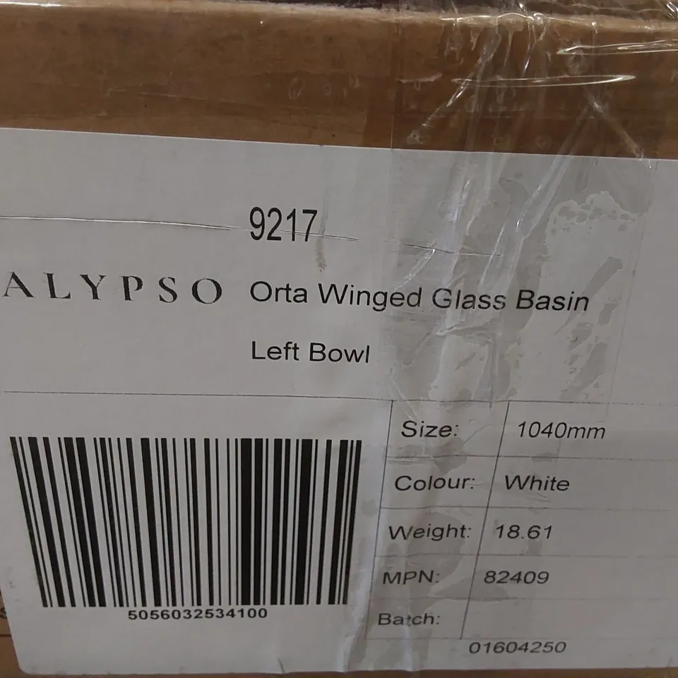BOXED CALYPSO ORTA WINGED GLASS BASIN