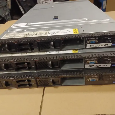 LOT OF 3 IBM A2G SYSTEM X3550 M4 SERVER RACKS / COLLECTION ONLY