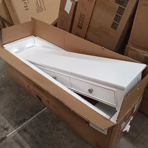 BOXED LINA HOME SMALL CABINET - WHITE (1 BOX)