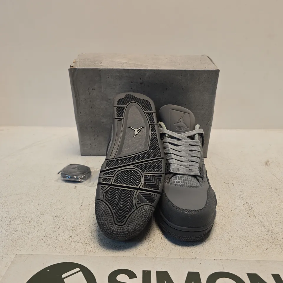NIKE AIR JORDAN 4 RETRO GREY SNEAKERS – UK 10 (US 11)
