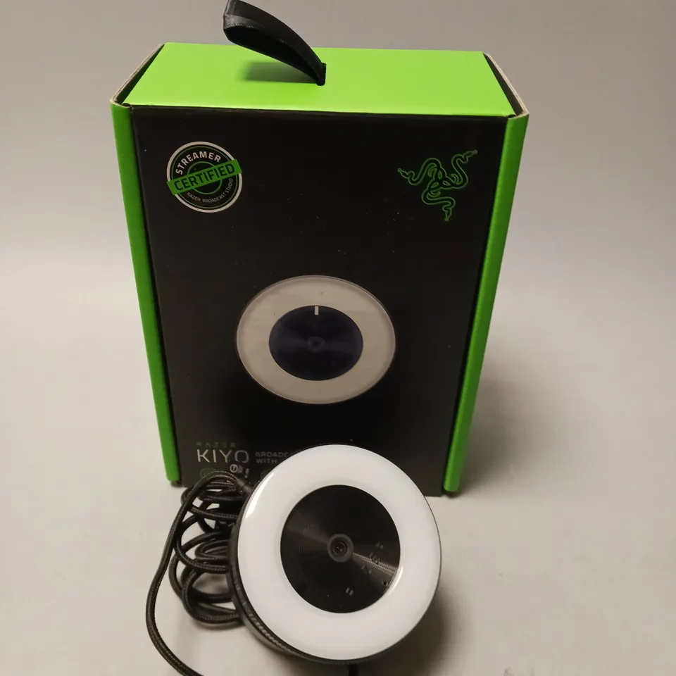 BOXED RAZER KIYO BROADCASTING CAMERA WITH ILLUMINATION 