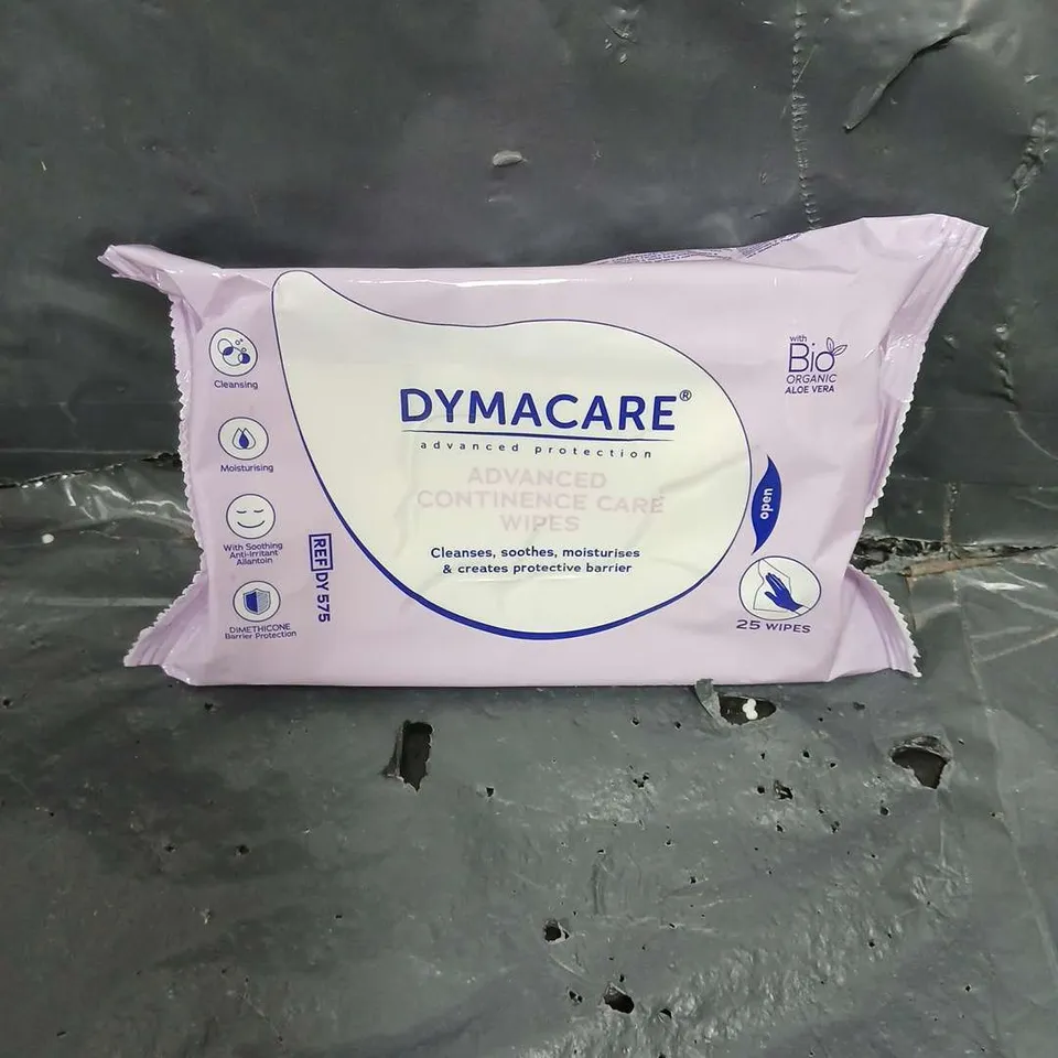 APPROXIMATELY 20 PACKS OF DYMACARE ADVANCED CONTINENCE CARE WIPES 