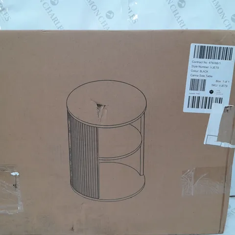 BOXED CARINA SIDE TABLE IN BLACK 