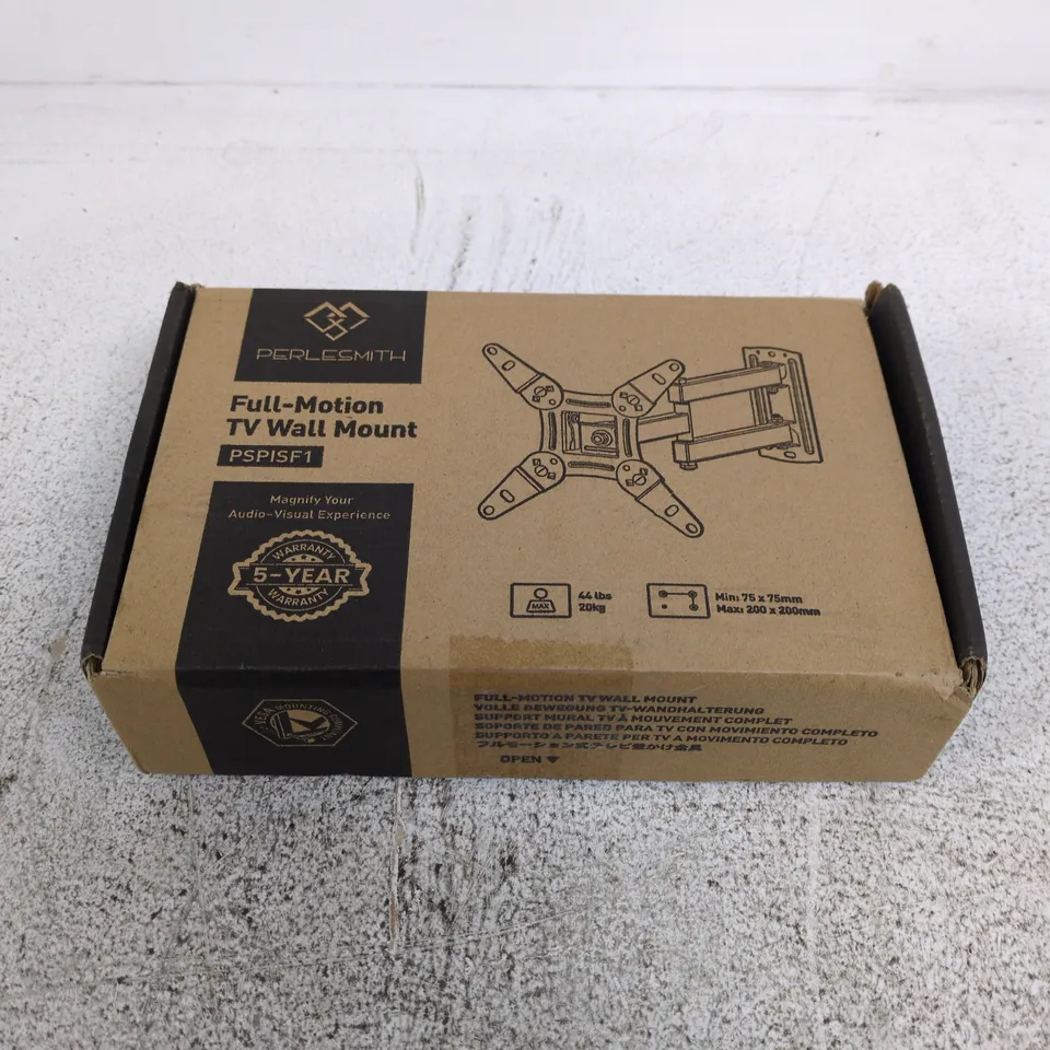 BOXED PERLESMITH FULL-MOTION TV WALL MOUNT (PSPISF1)