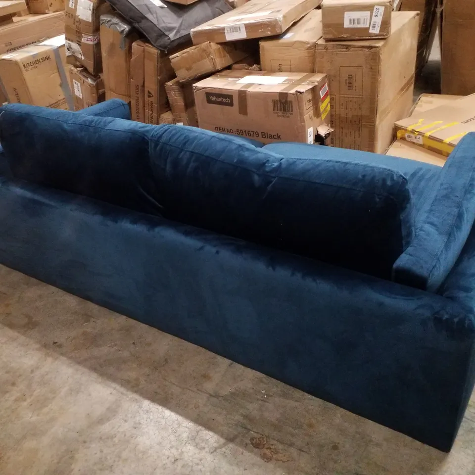 LUCIA 3 SEATER SOFA, BLUE HOUSE VELVET