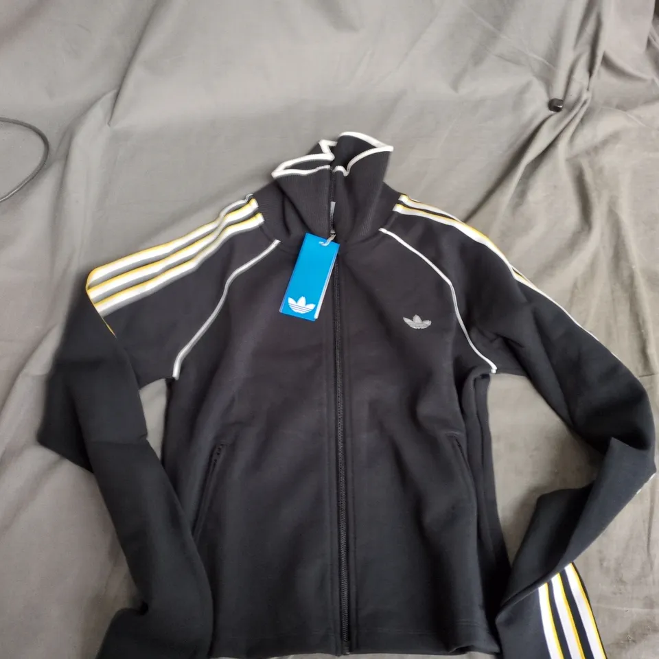 ADIDAS KC9097 SLIM TT BLACK ZIP TRACK JACKET –