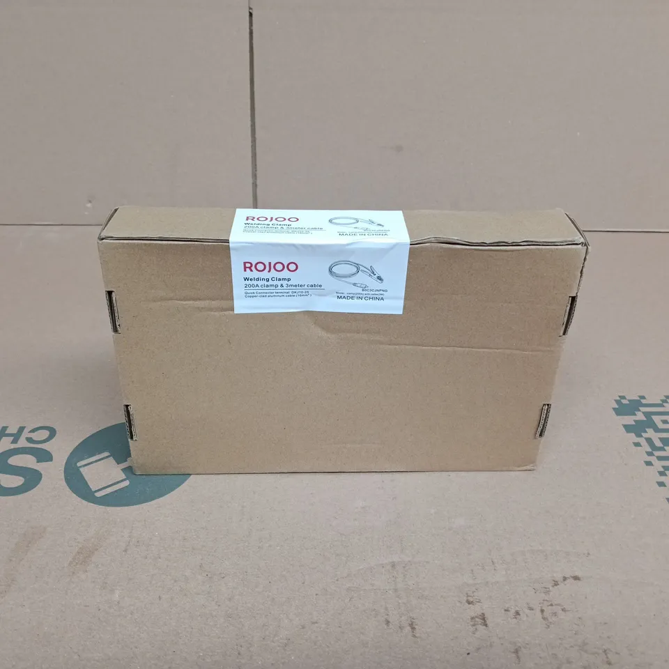 ROJOO WELDING CLAMP 200A CLAMP AND 3 METER CABLE BOXED
