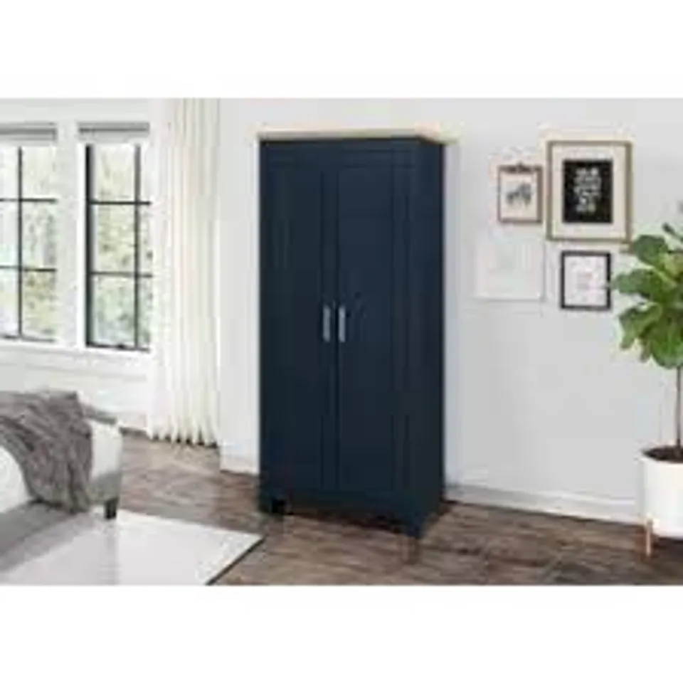 HIGHGATE NAVY BLUE AND OAK WARDROBE SPARE PARTS