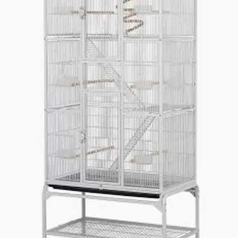 BOXED YAHEETECH 30.4 X 18.2 X 69.2 COCKATOO CAGE - WHITE (1 BOX)