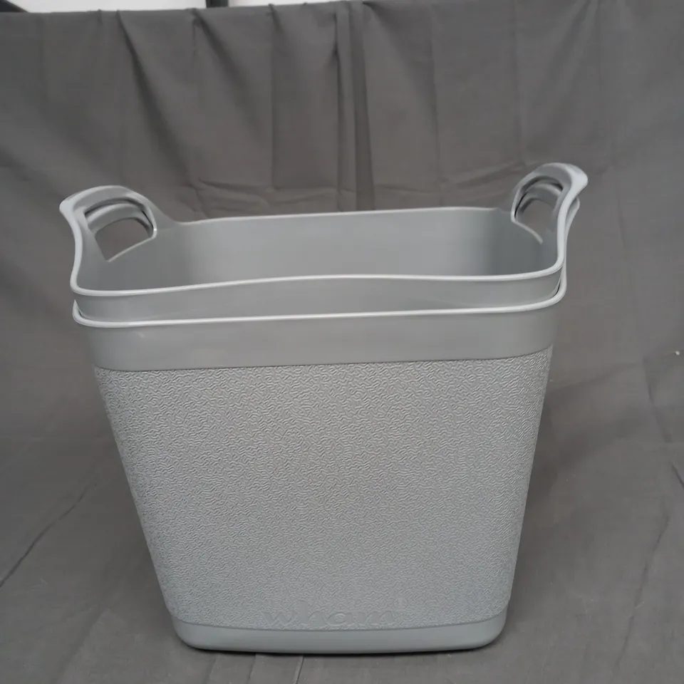 SET OF 2 15L FLEXI SQUARE TUBS 