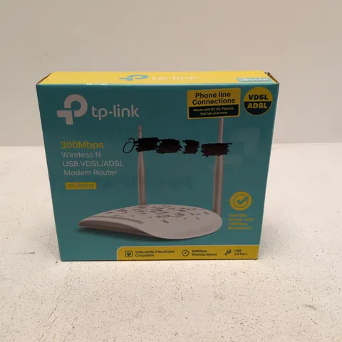 TP-LINK 300MBPS WIRELESS N USB VDSL/ADSL MODEM ROUTER – BOXED