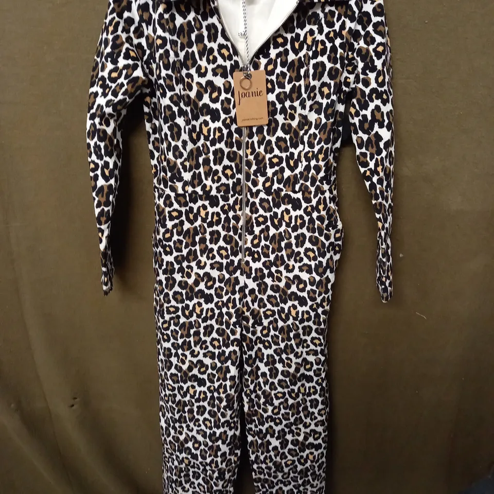 JOANIE MINETTA LEOPARD PLAYSUIT - UK 8