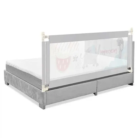PROMOTIONS BED PROTECTOR, 175.5X24.5X72.5-101.5 CM, GRAY, ADJUSTABLE HEIGHT
