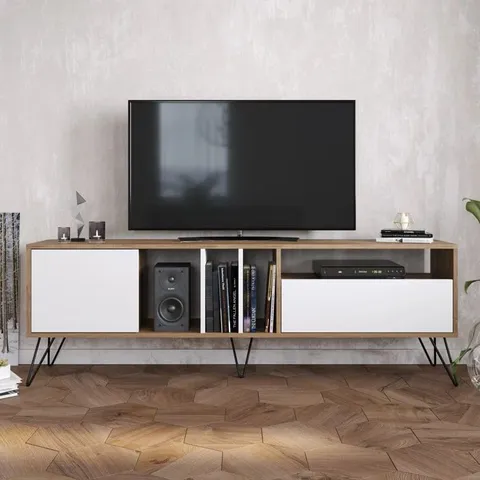 BOXED AGAWAM TV STAND FOR TVS UP TO 80"