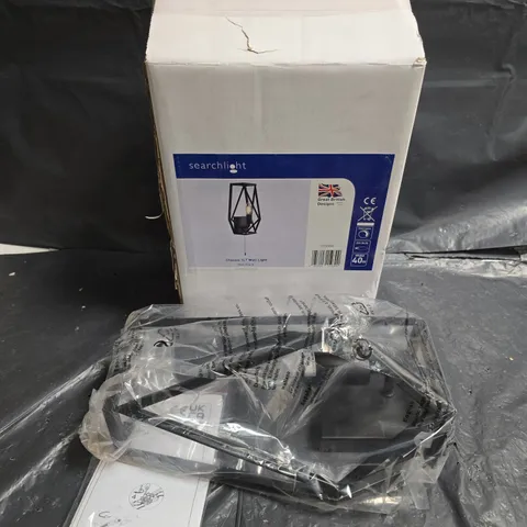 SEARCHLIGHT CHASSIS 1LT WALL LIGHT – MATT BLACK (BOXED)