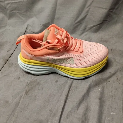 HOKA BONDI 8 WOMEN'S RUNNING SHOES - PINK SIZE 4.5