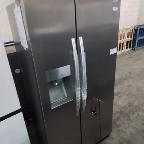 HISENSE DOUBLE-DOOR, FREESTANDING FRIDGE FREEZER WITH ICE AND WATER DISPENSER - COLLECTION ONLY