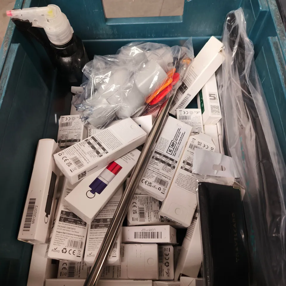 APPROXIMATELY 15 ASSORTED HOUSEHOLD PRODUCTS TO INCLUDE ADHESIVE  , CLAY TOWEL , ETC 