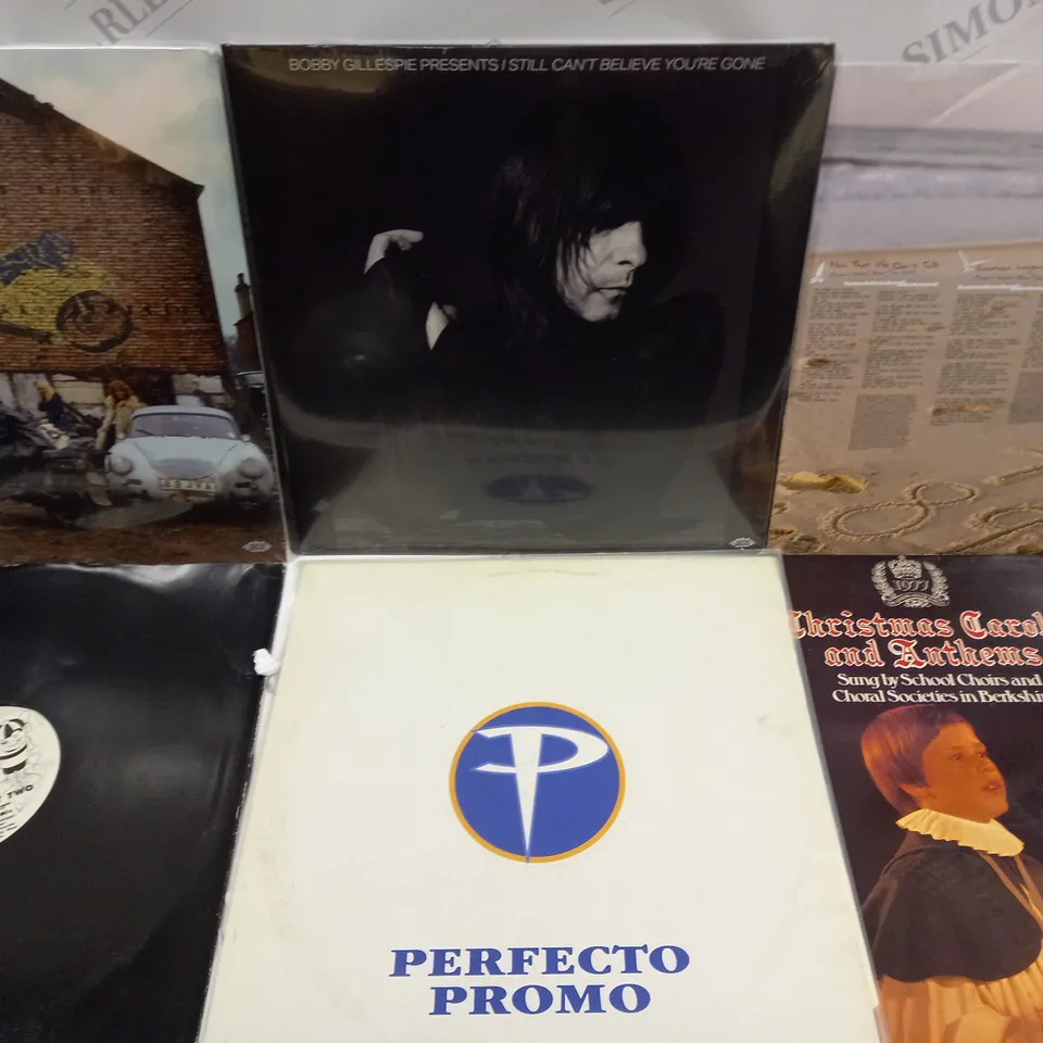 APPROXIMATELY 10 ASSORTED VINYLS FROM VARIOUS ARTISTS TO INCLUDE DUA LIPA, DJ NOISE, BOBBY GILLESPIE ETC 