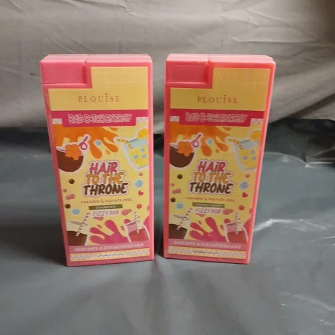 PLOUISE HAIR TO THE THRONE FIZZY POP SHAMPOO AND CONDITIONER 380ML EACH