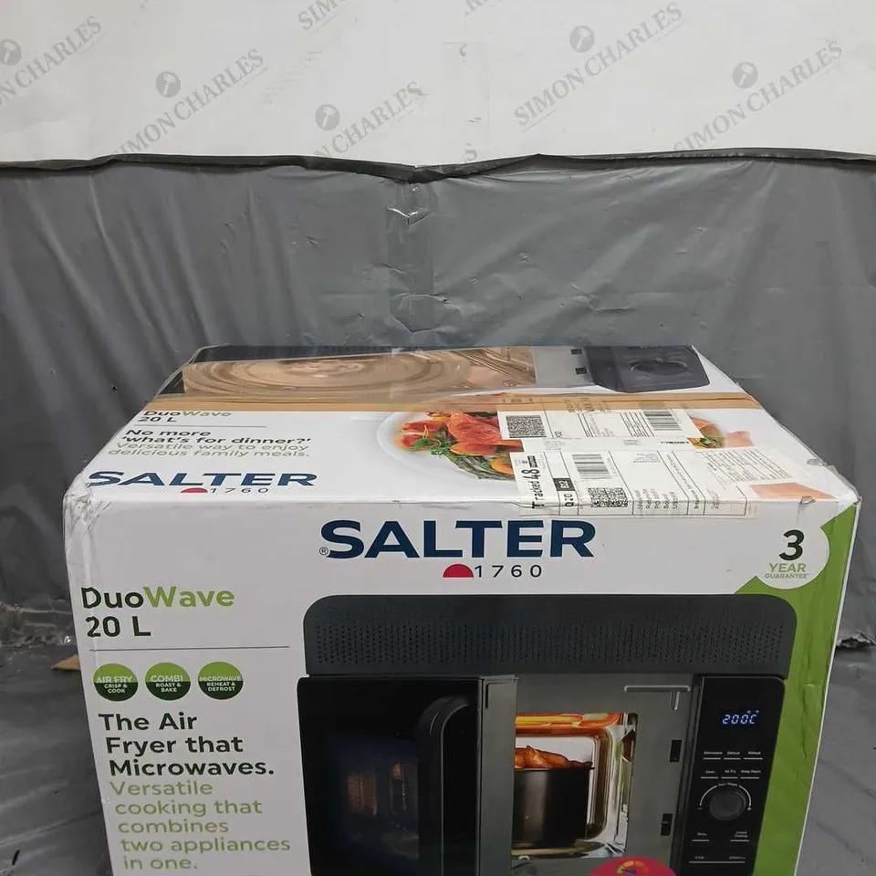 BOXED SALTER DUO WAVE 20L AIR FRYER MICROWAVE COMBI