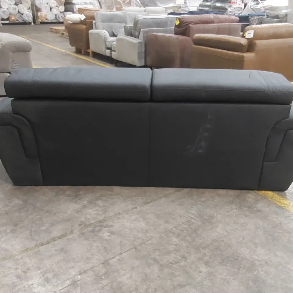 QUALITY DESIGNER GENUINE LEATHER 3 SEATER SOFA