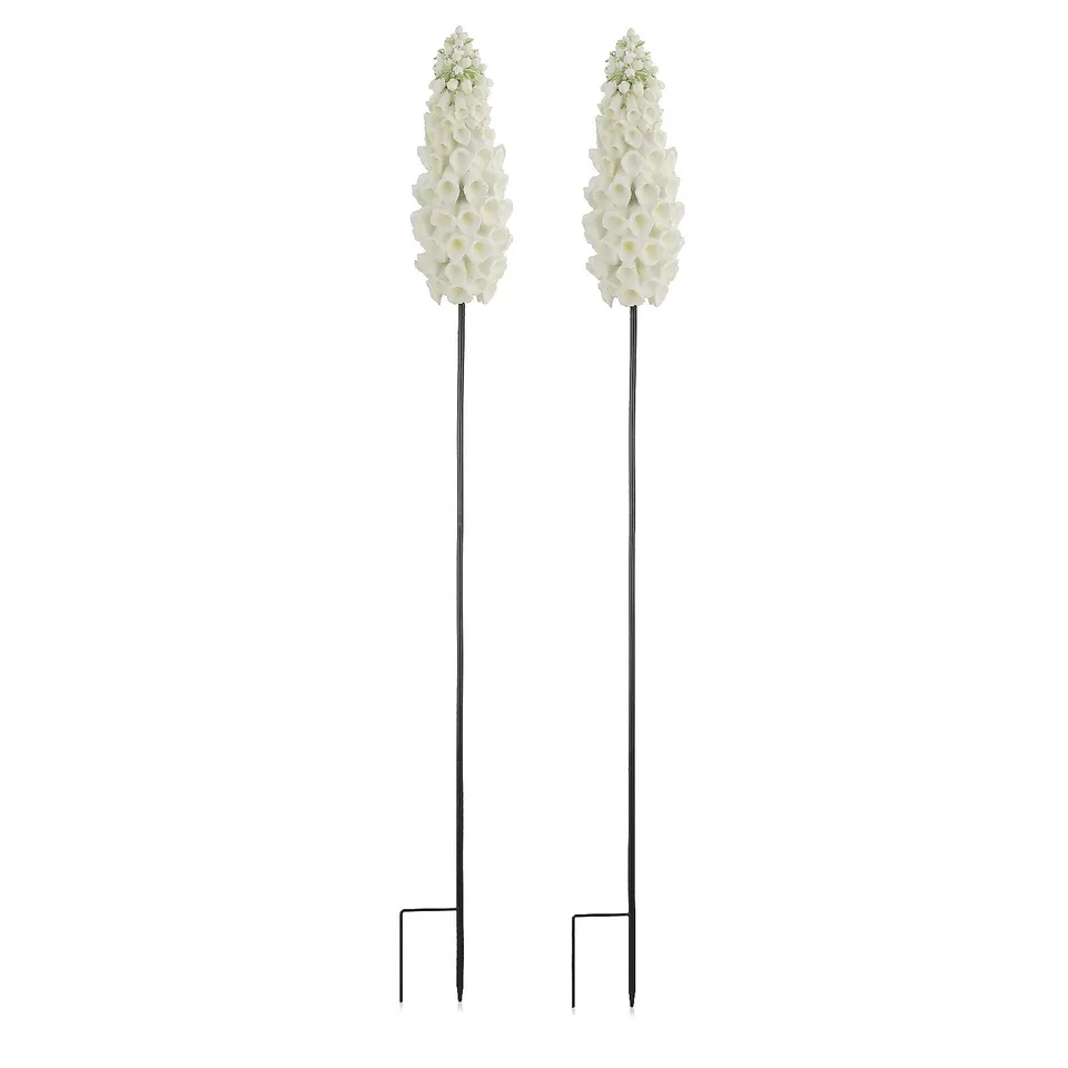 MY GARDEN STORIES SET OF 2 FOXGLOVES GARDEN STAKES