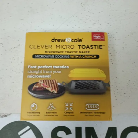 DREW & COLE CLEVER MICRO TOASTIE – MICROWAVE TOASTIE MAKER (BOXED)
