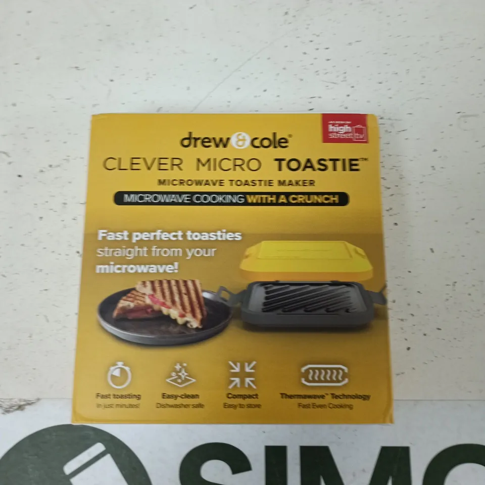 DREW & COLE CLEVER MICRO TOASTIE – MICROWAVE TOASTIE MAKER (BOXED)