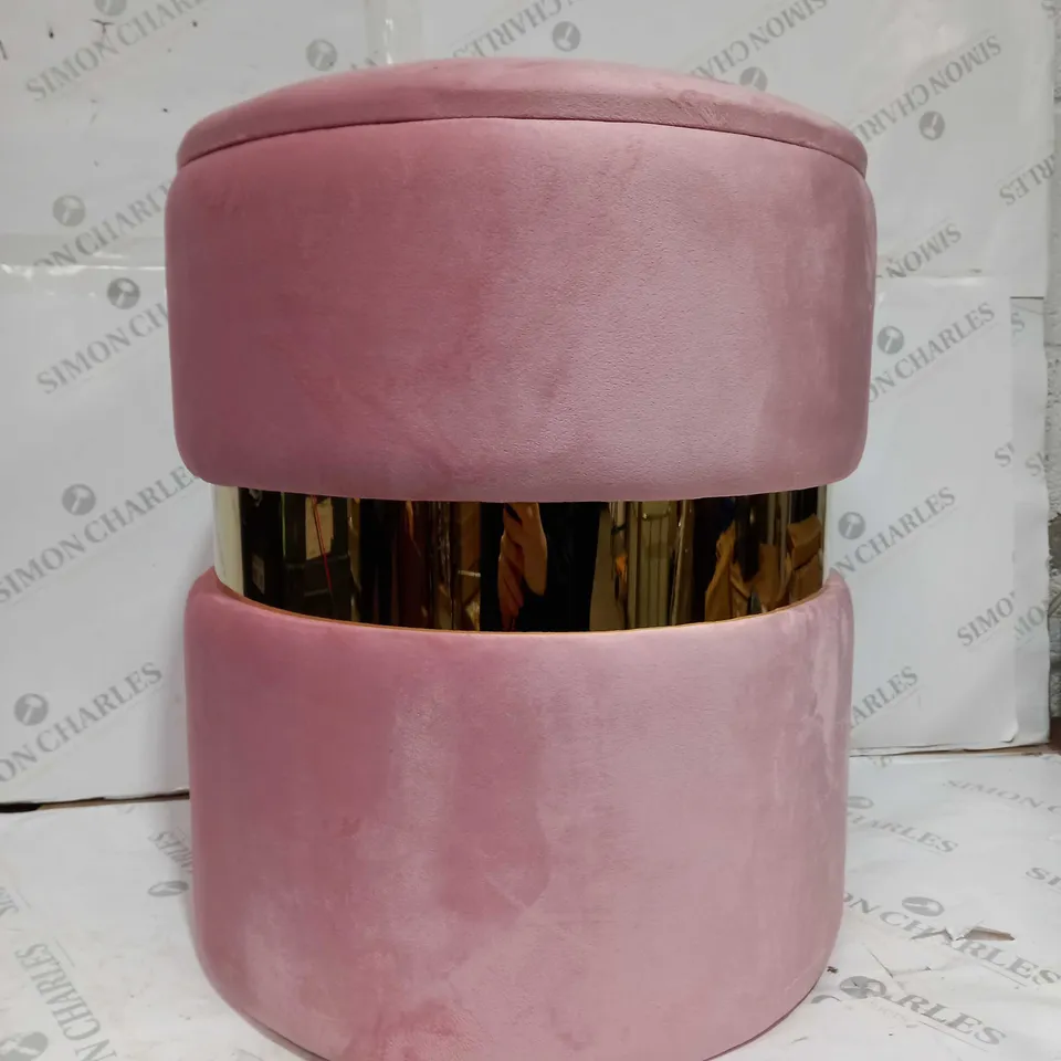 ALSION CORK STORAGE STOOL PINK 