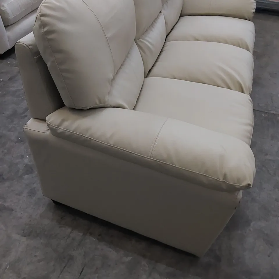 DESIGNER LEATHER 3 SEATER SOFA 