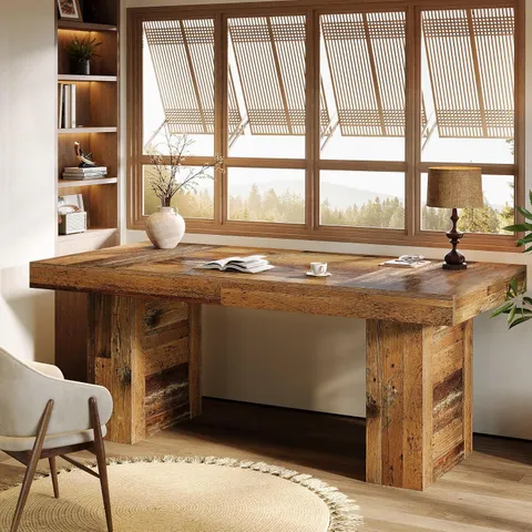BOXED TRIBESIGNS 63" FARMHOUSE EXECUTIVE DESK
