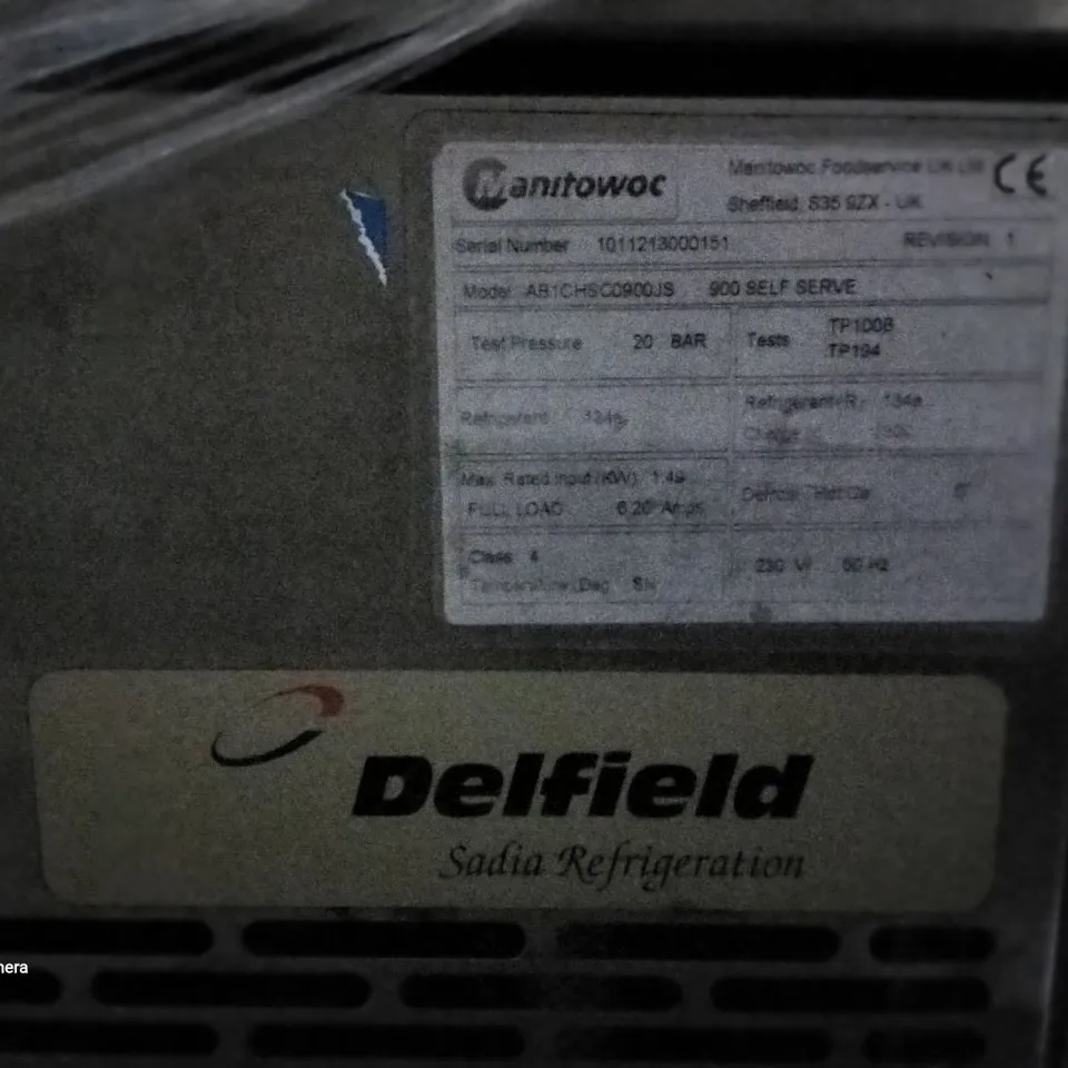 DELFIELD AB1CHSC0900JS DISPLAY FRIDGE 