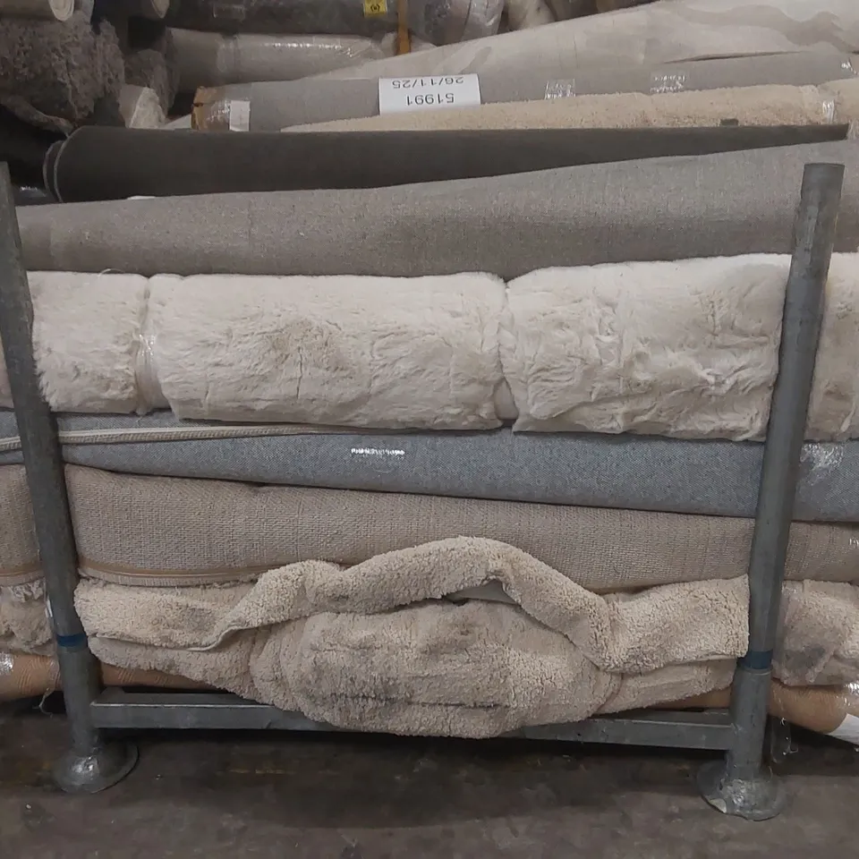 STILLAGE CONTAINING APPROXIMATELY  22x ASSORTED DESIGNER RUGS - STILLAGE NOT INCLUDED