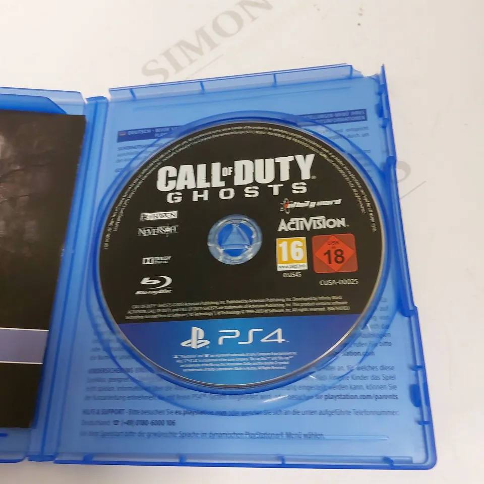 CALL OF DUTY GHOST ON PS4 